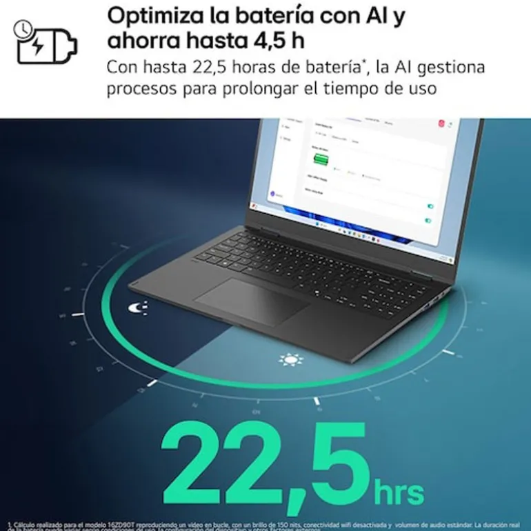 Portátil LG Gram 16ZD90T U7-255H 32GB 1TB 16" FreeDOS