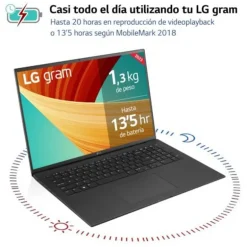 Portátil LG Gram 17Z90R-G.AA75B i7-1360P RTX 3050 16GB 512GB 17