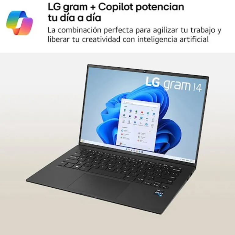 Portátil LG Gram 14Z90RU i5-1334U 16GB 512GB 14" W11P
