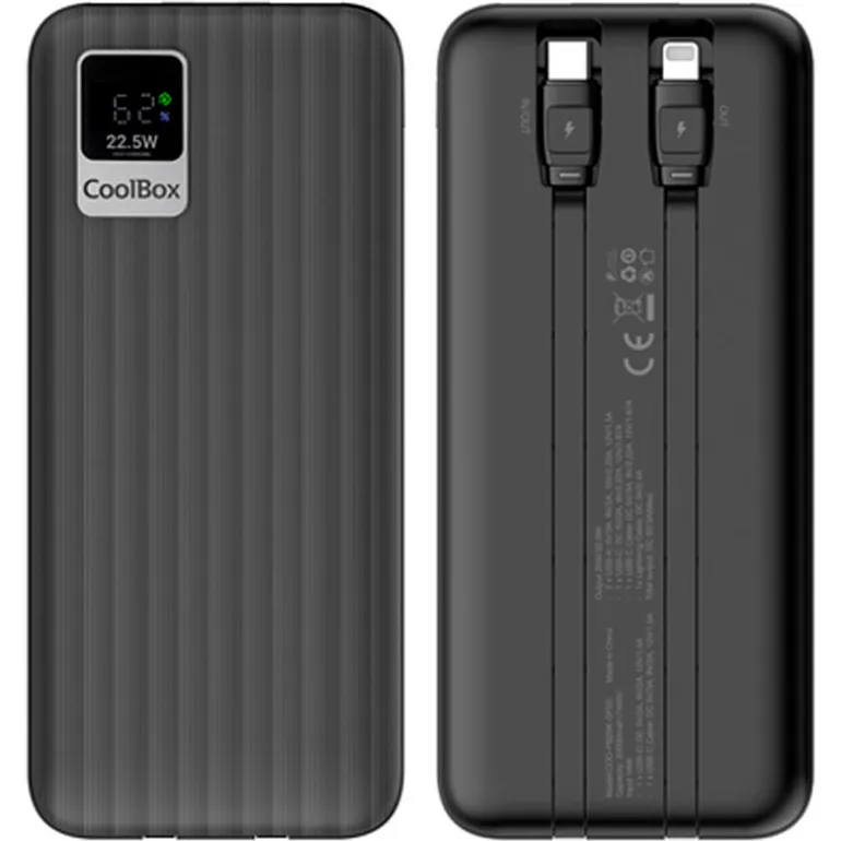 Powerbank Coolbox DP20 20000mAh LCD Negro