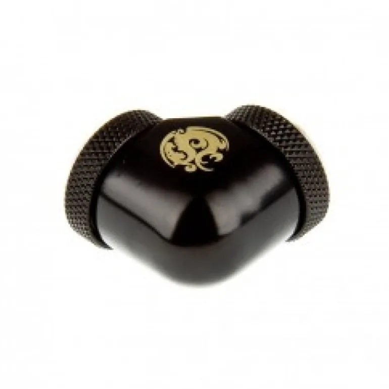Racor Bitspower Multi-Link Codo 90º 2x 12mm AD Negro Mate
