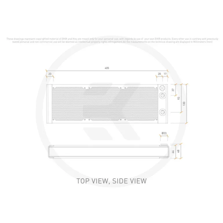 Radiador EKWB EK-Quantum Surface P360 Black Edition