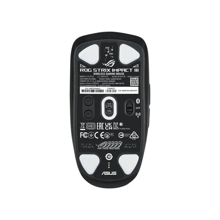 Ratón Asus ROG Strix Impact III 36000 Dpi 57g Wireless Negro