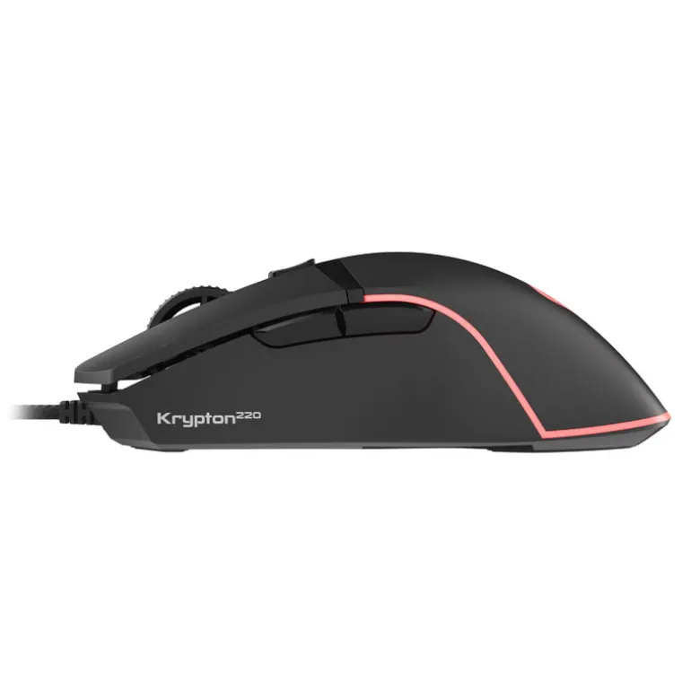 Ratón Genesis Krypton 220 Gaming RGB 6400 Dpi Negro