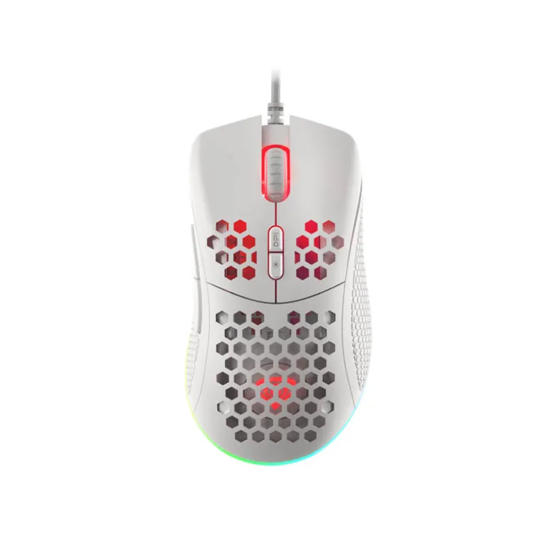 Ratón Genesis Krypton 555 RGB 8000 Dpi Blanco