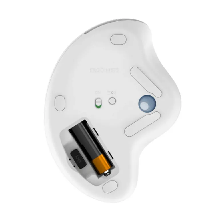 Ratón Logitech ERGO M575 Trackball 2000 Dpi Wireless Blanco