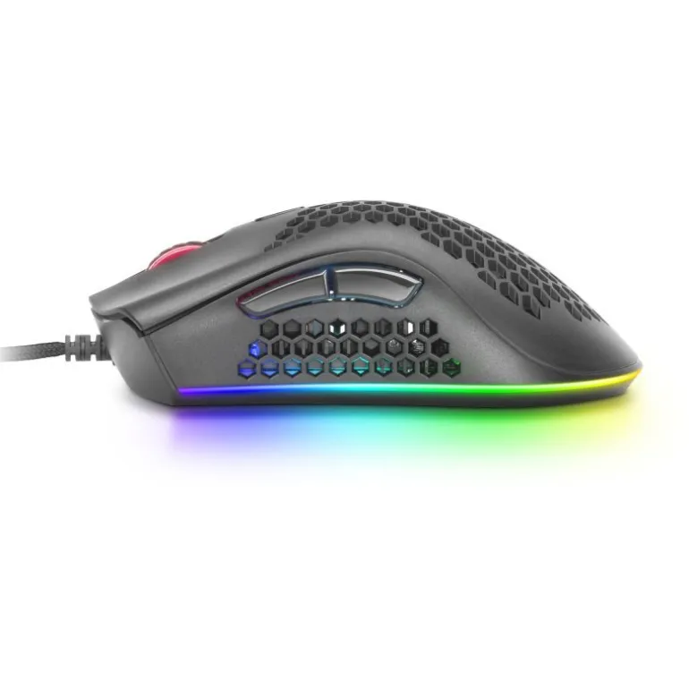 Ratón Mars Gaming MMEX Ratón Gaming RGB 32000Dpi Negro