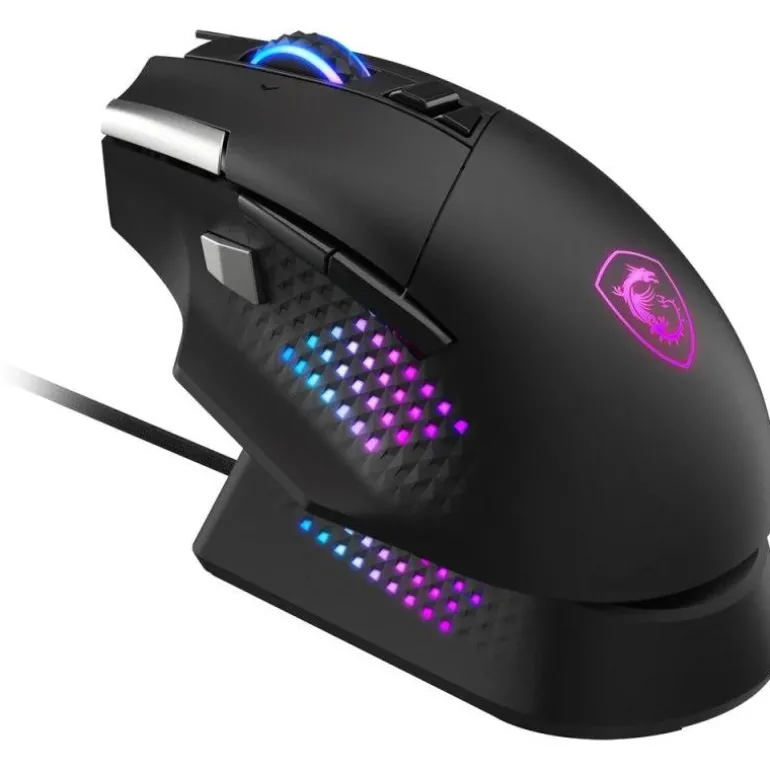 Ratón MSI Versa 26000 DPI RGB + Dock Pro Base de Carga