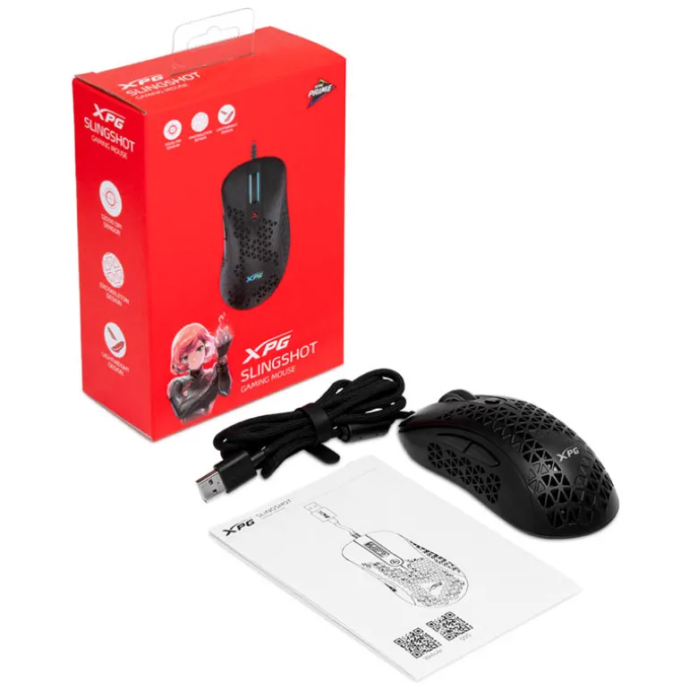Ratón XPG SLINGSHOT Gaming 12000 Dpi RGB Negro