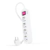 Regleta Nanocable Interruptor 4 Tomas 1.4m Blanco
