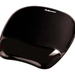 Reposamuñecas Fellowes Gel Crystal Negro