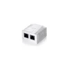 Roseta de Superficie Equip Categoría 5e - 2 Hembras RJ45