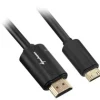 Sharkoon Cable HDMI a HDMI Mini 2.0 4K 2m Negro - Cable HDMI