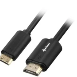 Sharkoon Cable HDMI a HDMI Mini 2.0 4K 1m Negro - Cable HDMI