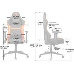 Silla Gaming Cougar Armor One V2 Negro/Naranja