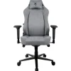Silla Oficina Arozzi Primo Woven Fabric Gris Logo Negro