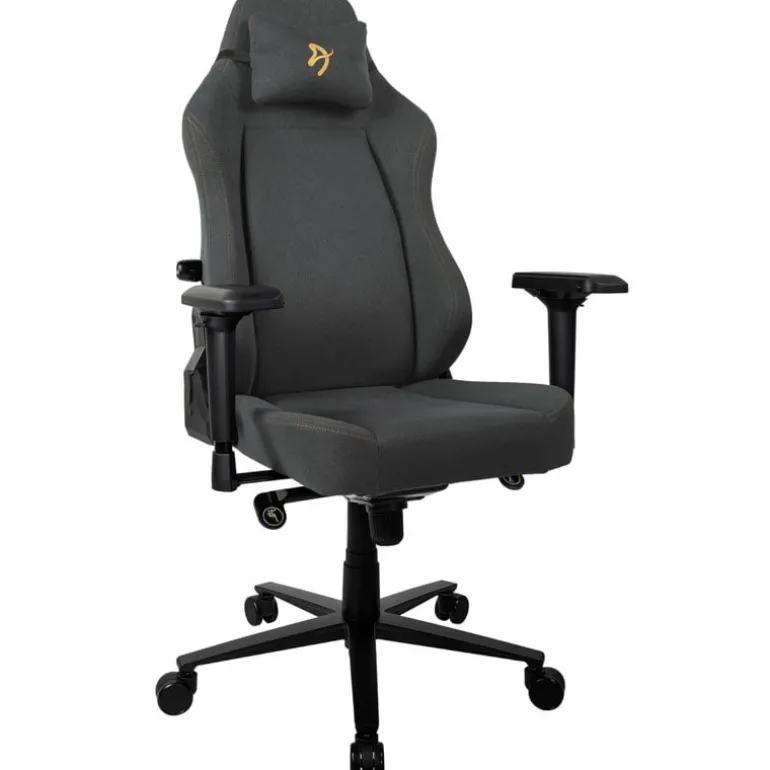 Silla Oficina Arozzi Primo Woven Fabric Logo Oro
