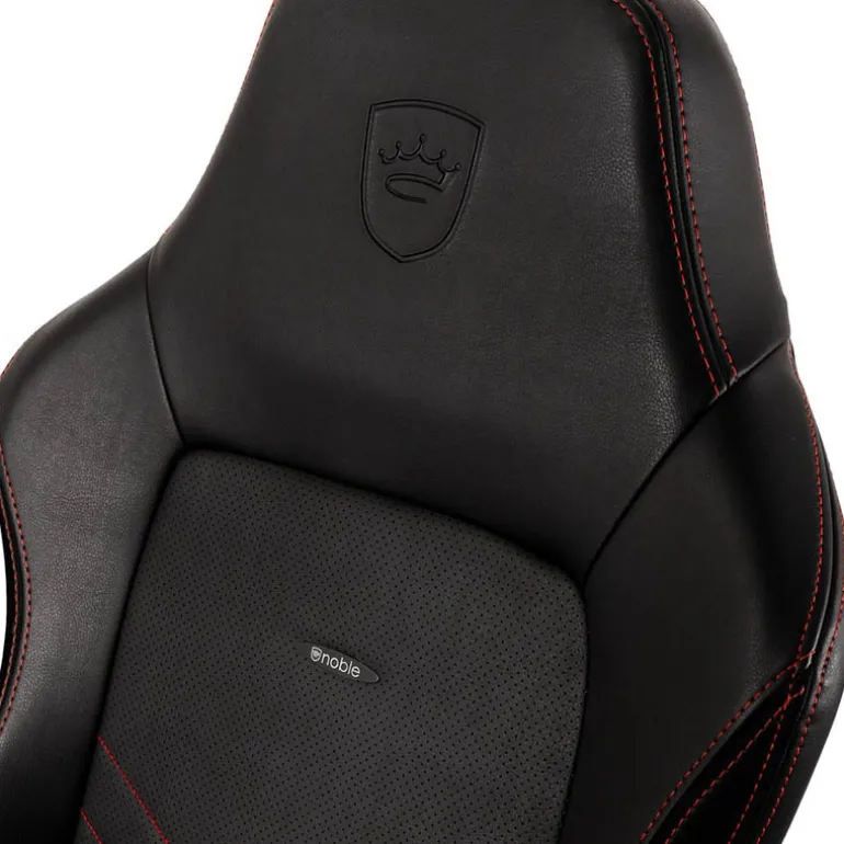 Silla Oficina Noblechairs Hero PU Cuero Negro Rojo