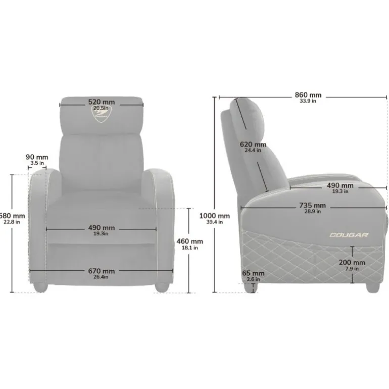 Sillón Gaming Cougar Ranger Elite Army Verde