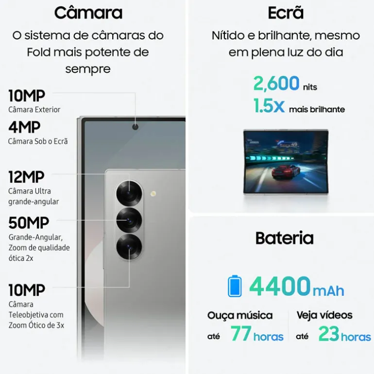 Smartphone/Móvil Samsung Galaxy Z Fold6 7.6" 12GB 256GB 5G Rosa