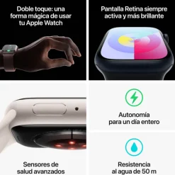 Smartwatch Apple Watch Series 9 45mm Caja Aluminio Rojo Correa Deportiva (PRODUCT) RED M/L