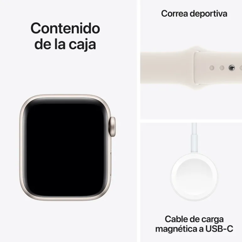 Smartwatch Apple Watch SE (2024) GPS + Cellular 40mm Alumínio Blanco Estrella