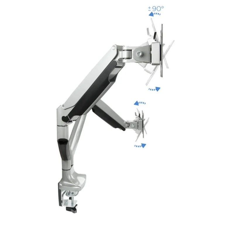 Soporte Tooq DB3132TNR-S Sobremesa Dual 13/32"
