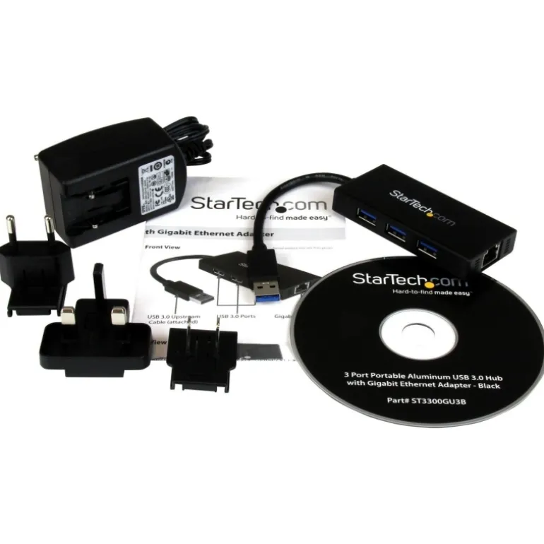 StarTech 3 Puertos USB 3.0 + 1 Red Ethernet Gigabit - HUB