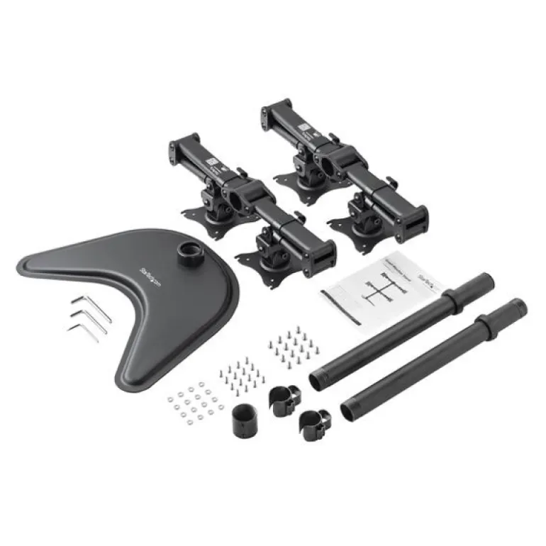 Startech Base Ajustable VESA 4 Monitores Hasta 27" - Soporte Monitor
