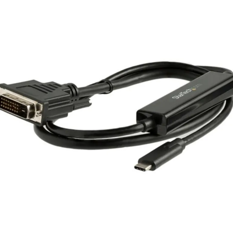 StarTech.com Cable USB-C a DVI 1920 x 1200 1m Negro - Adaptador