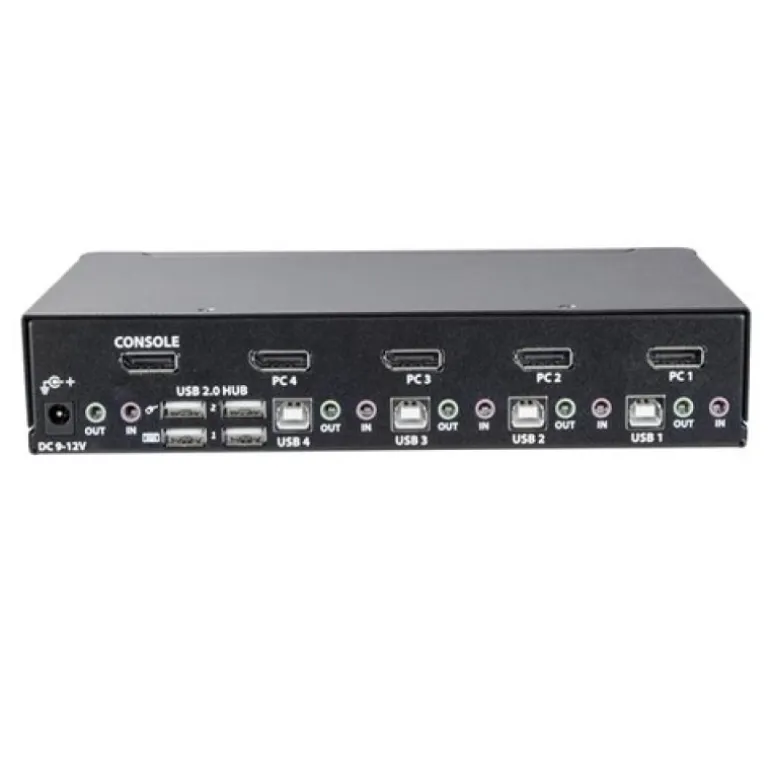 Startech KVM 4 Puertos DisplayPort Resolución 4K 60Hz - Switch