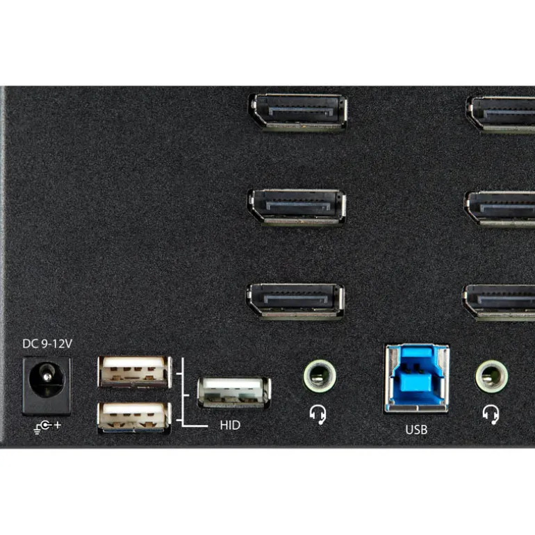 Startech Switch KVM 2 Puertos 4 Monitores DP 4K 60Hz