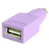 Startech USB a conector PS/2 PS2 MiniDIN - Hembra USB - Macho Mini-DIN - Adaptador Teclado
