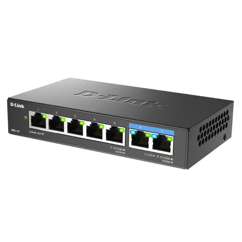 Switch D-Link DMS-107 WiFi 6 5P 1Gb 2P 2.5Gb