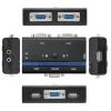 Switch KVM Nanocable 10.12.0001 VGA USB 1U-2PC+Cable Negro