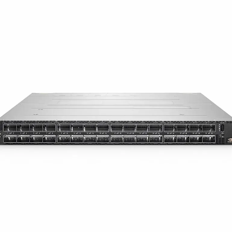 Switch Mellanox MQM9790-NS2F InfiniBand NVIDIA 64 Puertos NDR 400G No Gestionado