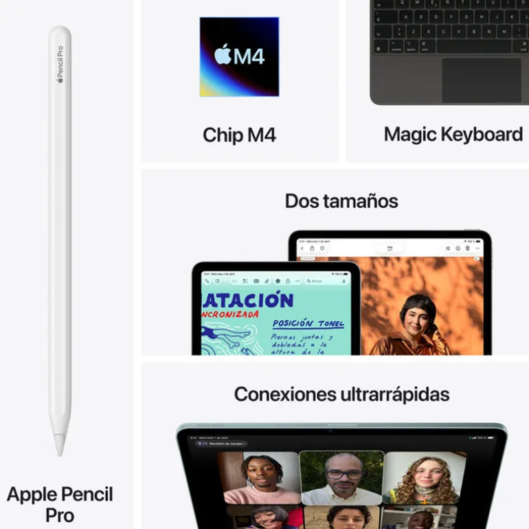 Tablet Apple iPad Air 2026 13" M4 12GB 1TB Wi-Fi + Cell Azul