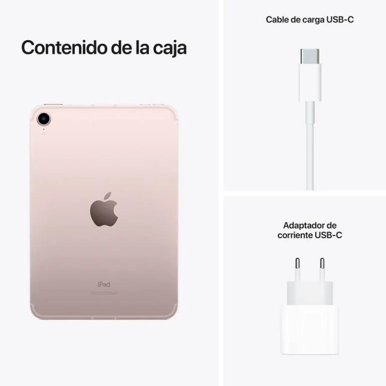 Tablet Apple iPad Mini Wi-Fi + Cellular 8.3" A15 4GB 64GB Blanco iPadOS