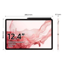 Tablet Samsung Galaxy Tab S8+ 5G 12.4" 8GB 256GB Oro Rosado Android