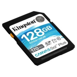 Tarjeta Memoria Kingston Canvas Go! Plus 128GB Clase 10 U3 V30