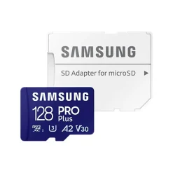 Tarjeta Memoria Samsung PRO Plus 2023 128GB Azul + Adaptador SD