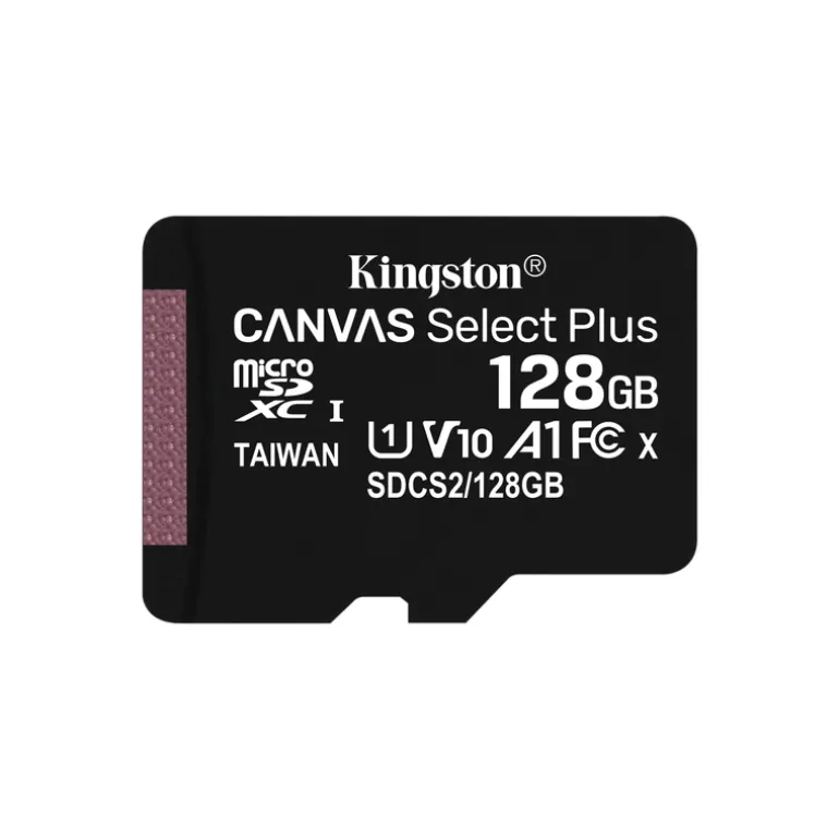 Tarjeta MicroSD Kingston Canvas Select Plus MicroSDHC UHS-I A1 Clase 10 128GB + Adaptador