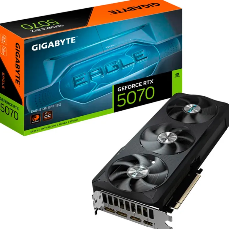 Tarjeta Gráfica Gigabyte GeForce RTX 5070 EAGLE OC SFF 12GB GDDR7 DLSS4