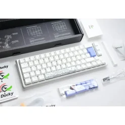 Teclado Ducky One 3 Classic SF 65% Hot-Swap RGB MX-Clear Blanco