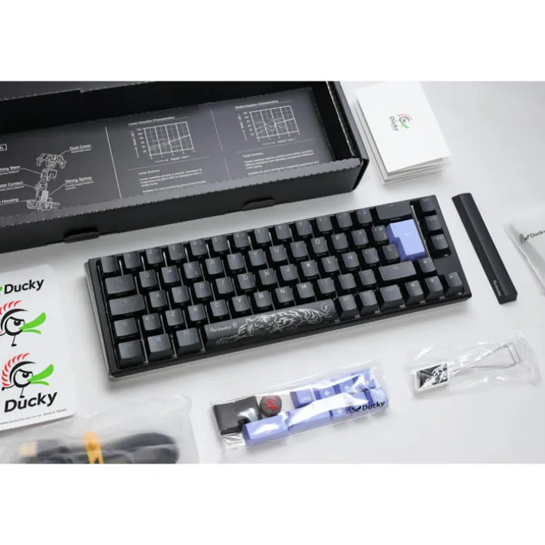 Teclado Ducky One 3 Classic SF 65% Hot-Swap RGB MX-Blue Negro