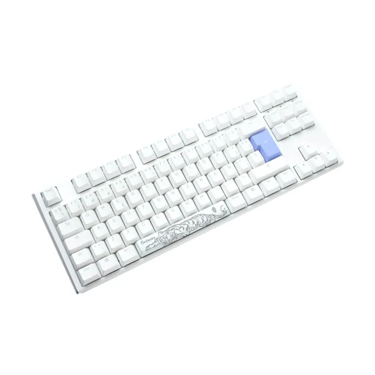 Teclado Ducky One 3 Classic TKL Hot-Swap RGB MX-Silver Blanco