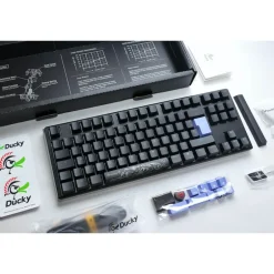 Teclado Ducky One 3 Classic TKL Hot-Swap RGB MX-Blue Blanco