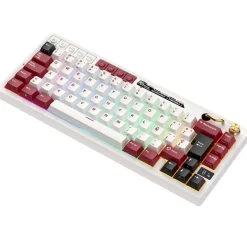 Teclado Gaming Royal Kludge RKM65 ISO-ES RGB Hot-Swappable Switch Cream Wireless Famicom