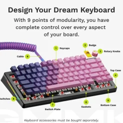 Teclado Glorious GMMK 3 Pro 75 % Custom Gaming ANSI