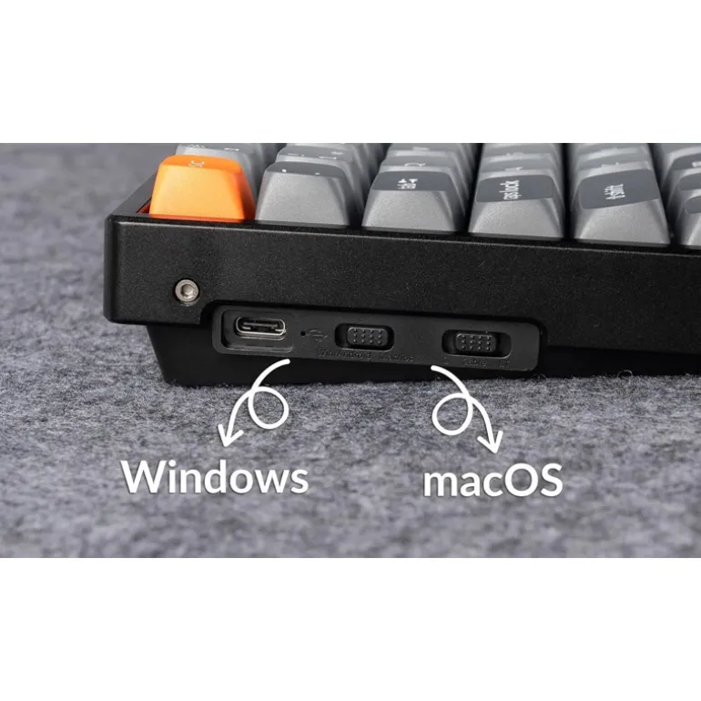 Teclado Keychron K2 Max ISO-ES Max-Swappable Switch Banana